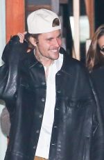 HAILEY and Justin BIEBER Leaves a Dinner in Malibu 12/10/2023