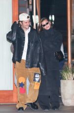 HAILEY and Justin BIEBER Leaves a Dinner in Malibu 12/10/2023