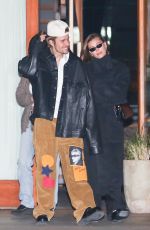 HAILEY and Justin BIEBER Leaves a Dinner in Malibu 12/10/2023