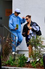 HAILEY and Justin BIEBER Leaves Pilates Class in Brentwood 11/30/2023