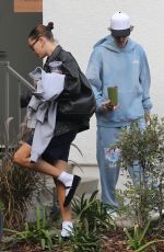 HAILEY and Justin BIEBER Leaves Pilates Class in Brentwood 11/30/2023