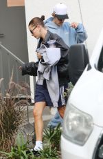 HAILEY and Justin BIEBER Leaves Pilates Class in Brentwood 11/30/2023