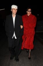 HAILEY and Justin BIEBER Out for Dinner at Funke in Beverly Hills 12/12/2023