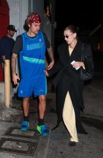 HAILEY and Justin BIEBER Out for Dinner with Friends at Funke in Beverly Hills 11/30/2023