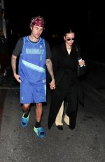 HAILEY and Justin BIEBER Out for Dinner with Friends at Funke in Beverly Hills 11/30/2023