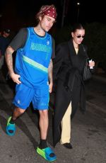 HAILEY and Justin BIEBER Out for Dinner with Friends at Funke in Beverly Hills 11/30/2023