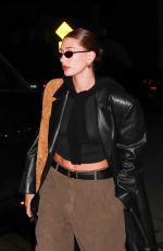 HAILEY BIEBER Arrives at a Churchome in Los Angeles 12/13/2023