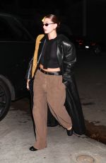 HAILEY BIEBER Arrives at a Churchome in Los Angeles 12/13/2023