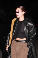 HAILEY BIEBER Arrives at a Churchome in Los Angeles 12/13/2023