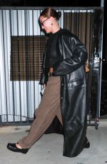 HAILEY BIEBER Arrives at a Churchome in Los Angeles 12/13/2023