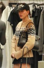 HAILEY BIEBER Shopping at H Lorenzo in West Hollywood 12/19/2023