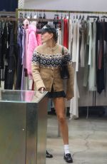 HAILEY BIEBER Shopping at H Lorenzo in West Hollywood 12/19/2023
