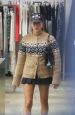 HAILEY BIEBER Shopping at H Lorenzo in West Hollywood 12/19/2023