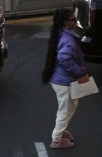 HALLE BAILEY Arrives at Jimmy Kimmel Live! in Hollywood 12/07/2023