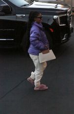 HALLE BAILEY Arrives at Jimmy Kimmel Live! in Hollywood 12/07/2023