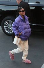 HALLE BAILEY Arrives at Jimmy Kimmel Live! in Hollywood 12/07/2023