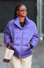 HALLE BAILEY Arrives at Jimmy Kimmel Live in Los Angeles 12/07/2023