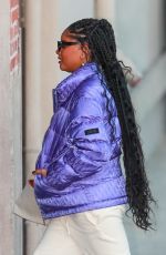 HALLE BAILEY Arrives at Jimmy Kimmel Live in Los Angeles 12/07/2023