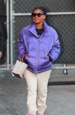 HALLE BAILEY Arrives at Jimmy Kimmel Live in Los Angeles 12/07/2023