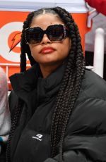 HALLE BAILEY at Los Angeles Clippers vs Golden State Warriors Game in Los Angeles 12/14/2023