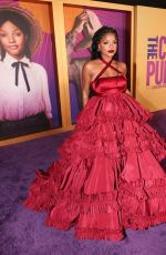 HALLE BAILEY at The Color Purple Premiere in Los Angeles 12/06/2023
