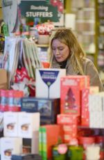 HILARY DUFF Out Shopping with a Friend After Pregnancy Announcement in Los Angeles 12/19/2023