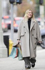 HILARY DUFF Out Shopping with a Friend After Pregnancy Announcement in Los Angeles 12/19/2023