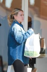 HILARY DUFF Picks up Lunch and Does Some Shopping in Beverly Hills 12/06/2023