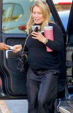 HILARY DUFF Shopping at Century City Mall in Los Angeles 12/12/2023