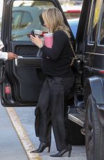 HILARY DUFF Shopping at Century City Mall in Los Angeles 12/12/2023