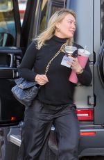 HILARY DUFF Shopping at Century City Mall in Los Angeles 12/12/2023