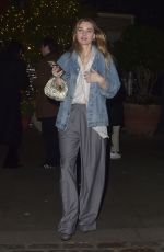 IMMY WATERHOUSE Arrives at The Broadwick Soho Hotel in London 12/20/2023
