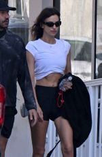 IRINA SHAYK and Riccardo Tisci at a Gym in Miami 12/09/2023