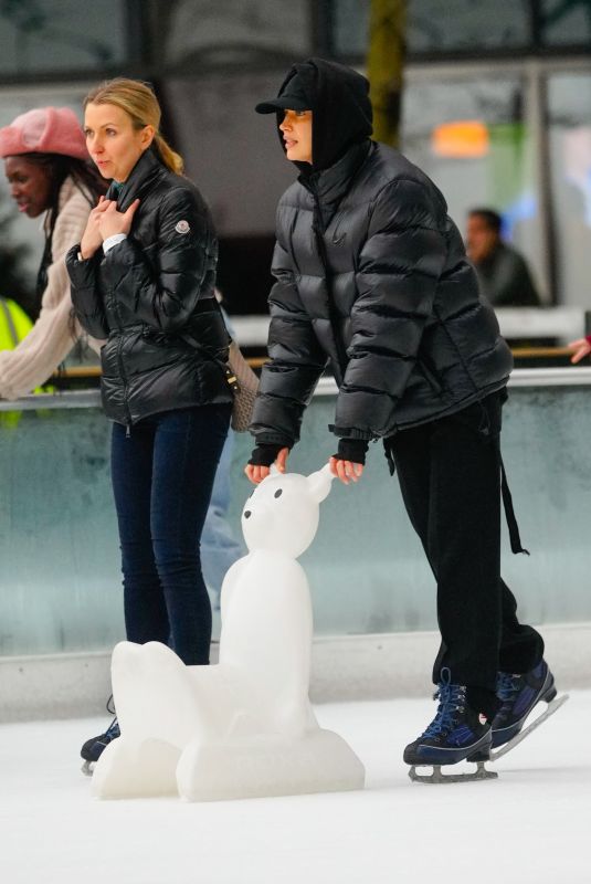IRINA SHAYK Out Ice Skating in New York 12/28/2023