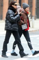IRINA SHAYK Out with a Friend in New York 12/06/2023