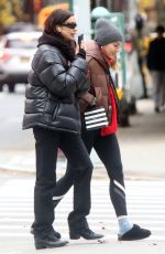 IRINA SHAYK Out with a Friend in New York 12/06/2023