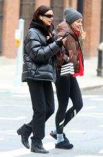 IRINA SHAYK Out with a Friend in New York 12/06/2023