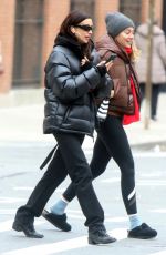 IRINA SHAYK Out with a Friend in New York 12/06/2023