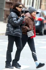IRINA SHAYK Out with a Friend in New York 12/06/2023