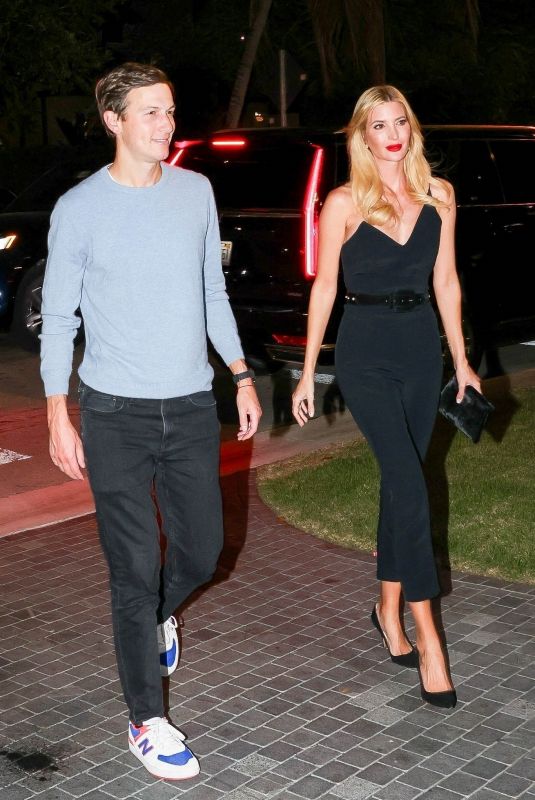 IVANKA TRUMP and Jared Kushner Arrives at Art Basel Party in Miami Beach 12/08/2023