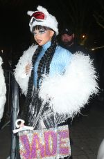 JADE THIRLWALL Arrives at 93 Feet East Y2K Themed Birthday Party in London 12/15/2023