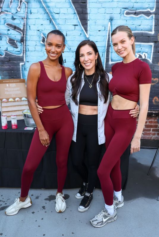 JASMINE TOOKES and JOSEPHINE SKRIVER at Supernatural’s Unreal Fitness Event Hosted by Meta in Los Angeles 12/03/2023