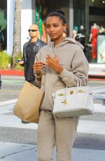 JASMINE TOOKES on Christmas Shopping with Her Family in Beverly Hills 12/22/2023