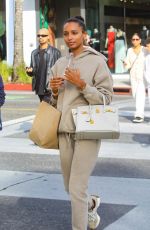 JASMINE TOOKES on Christmas Shopping with Her Family in Beverly Hills 12/22/2023