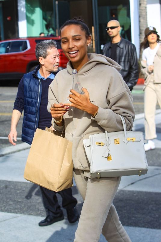 JASMINE TOOKES on Christmas Shopping with Her Family in Beverly Hills 12/22/2023