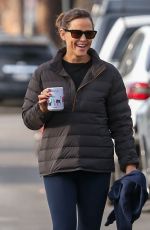 JENNIFER GARNER Out for Morning Walk with a Friend in Pacific Palisades 12/04/2023