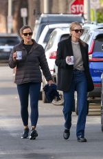 JENNIFER GARNER Out for Morning Walk with a Friend in Pacific Palisades 12/04/2023