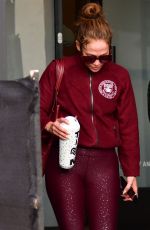 JENNIFER LOPEZ Leaves a Workout at Tracey Anderson Gym in Studio City 12/05/2023