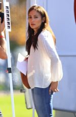 JENNIFER LOPEZ on the Set of Unstoppable at a Park in Los Angeles 12/15/2023