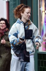 JESS GLYNNE Out with Her Father Laurence on Christmas Shopping in Primrose Hill 12/21/2023